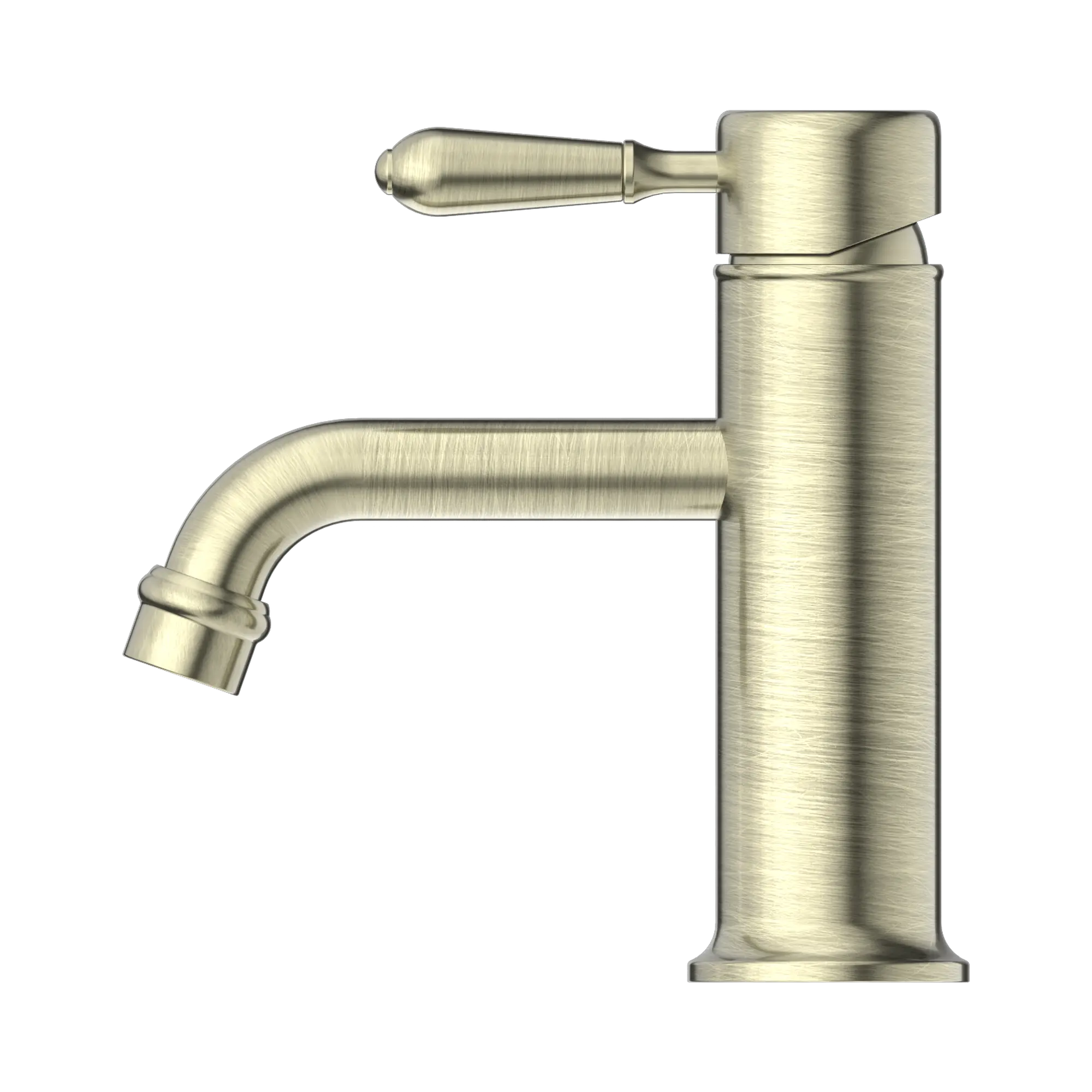 York Straight Basin Mixer With Metal Lever