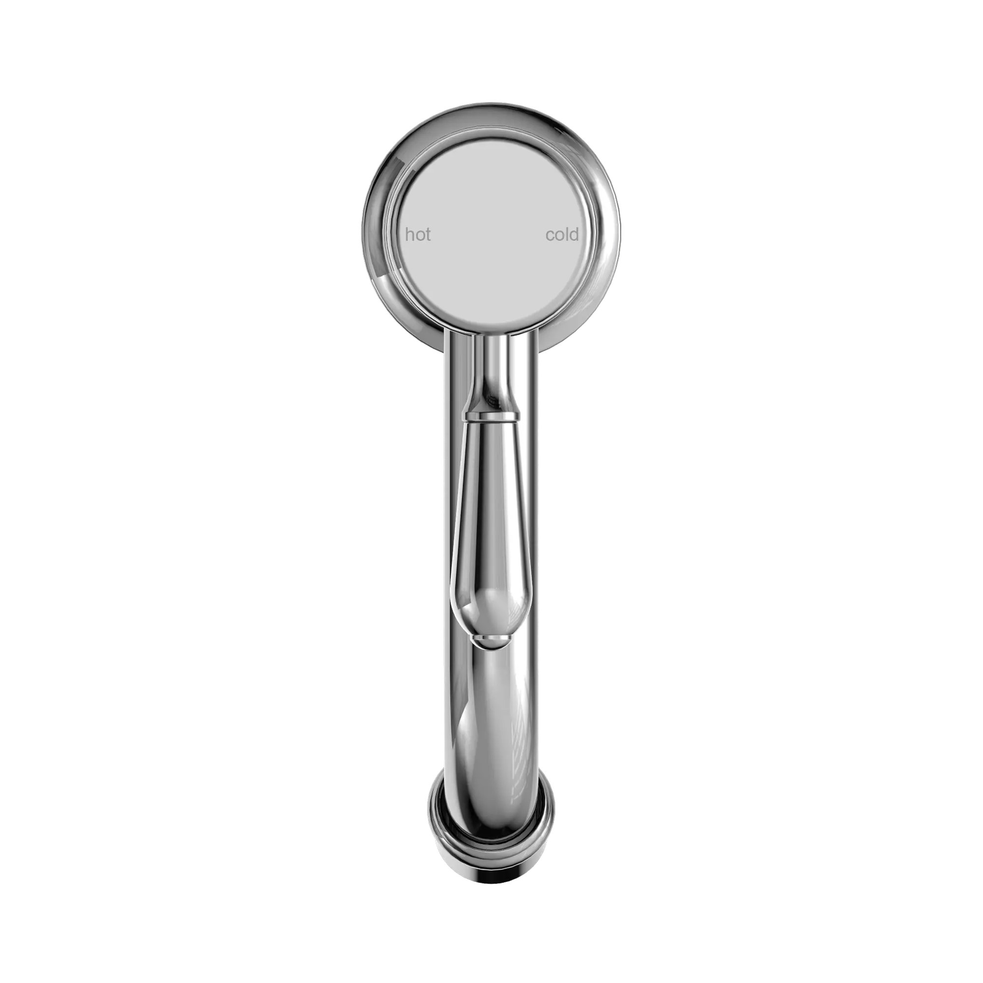 York Straight Basin Mixer With Metal Lever