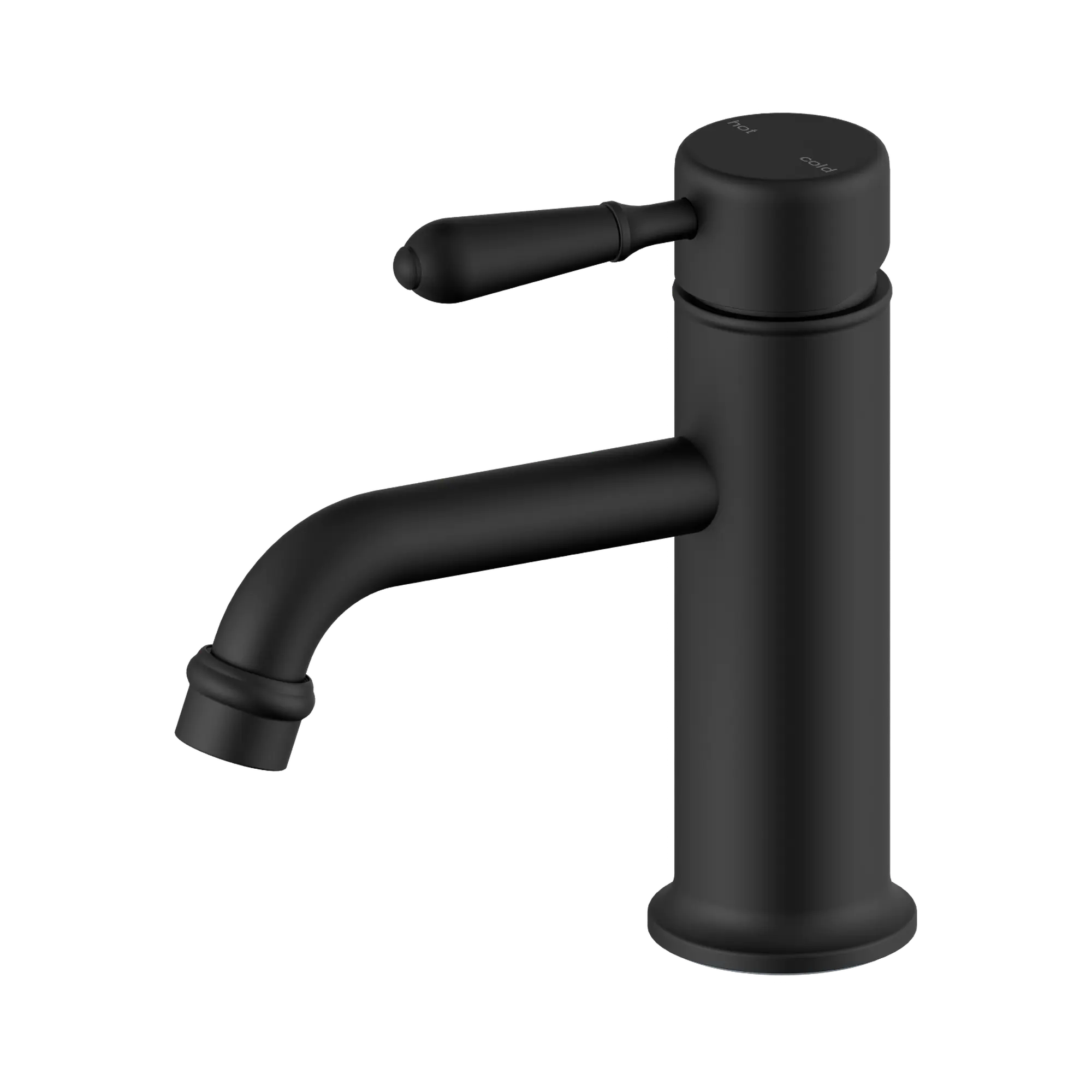 York Straight Basin Mixer With Metal Lever