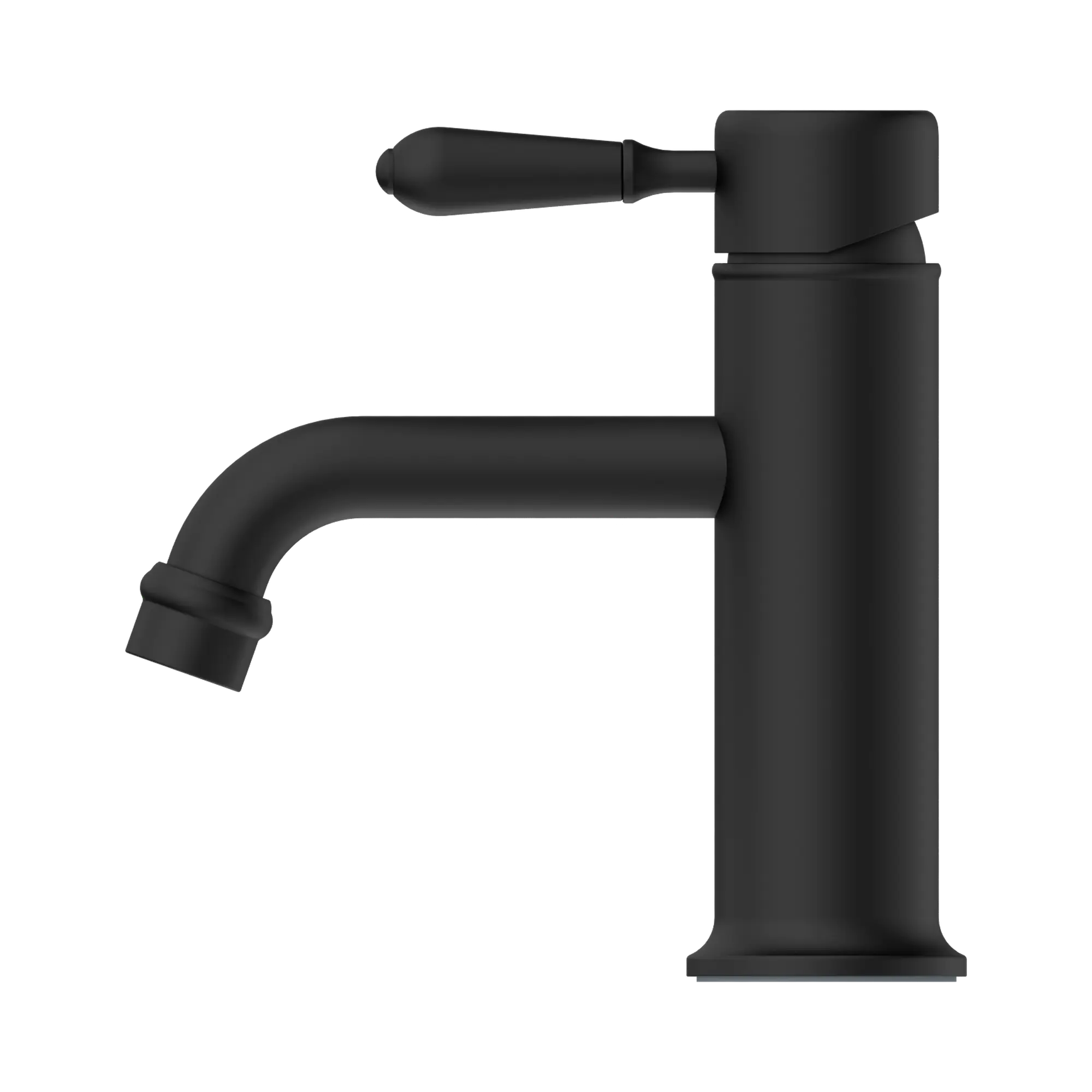 York Straight Basin Mixer With Metal Lever