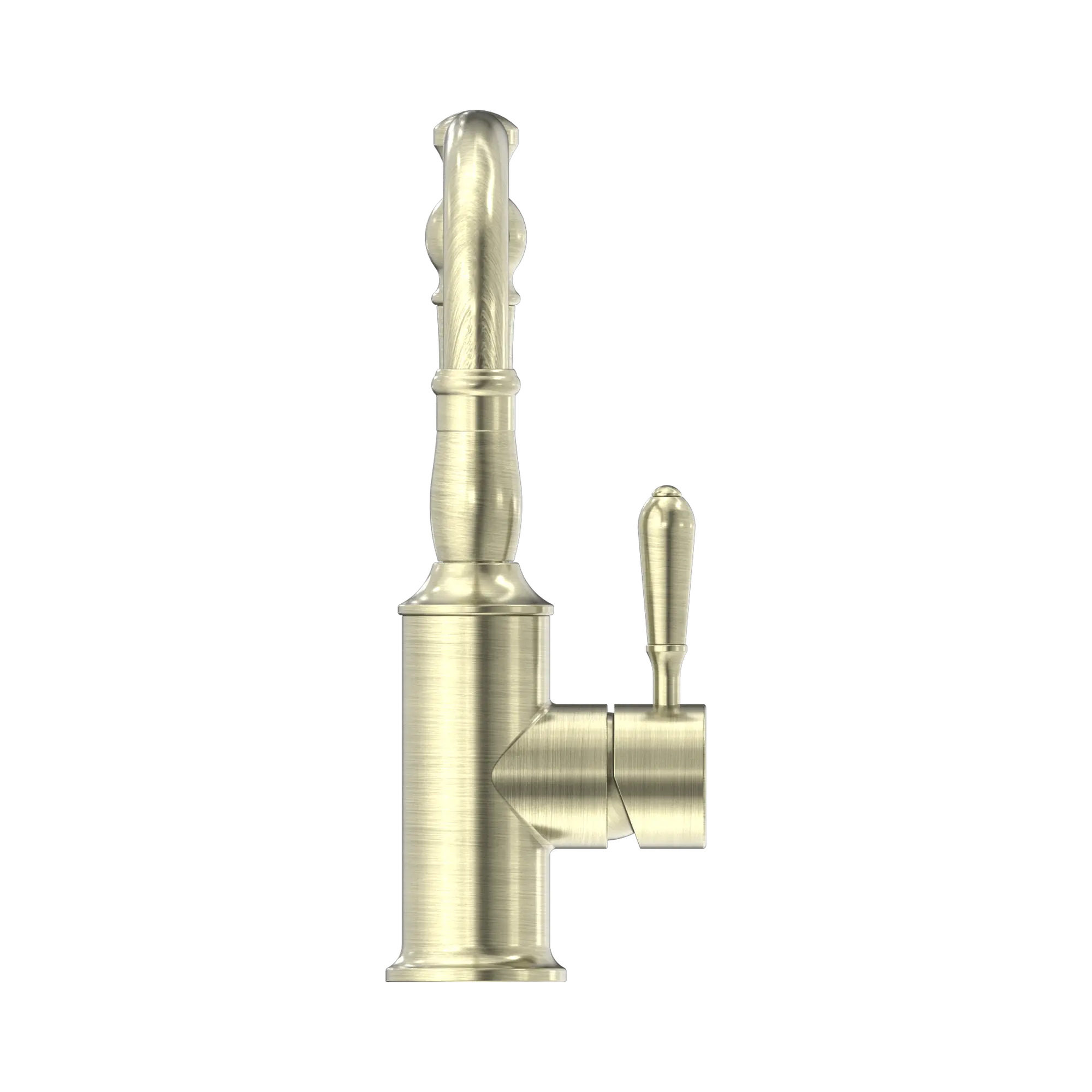 York Basin Mixer Hook Spout With Metal Lever