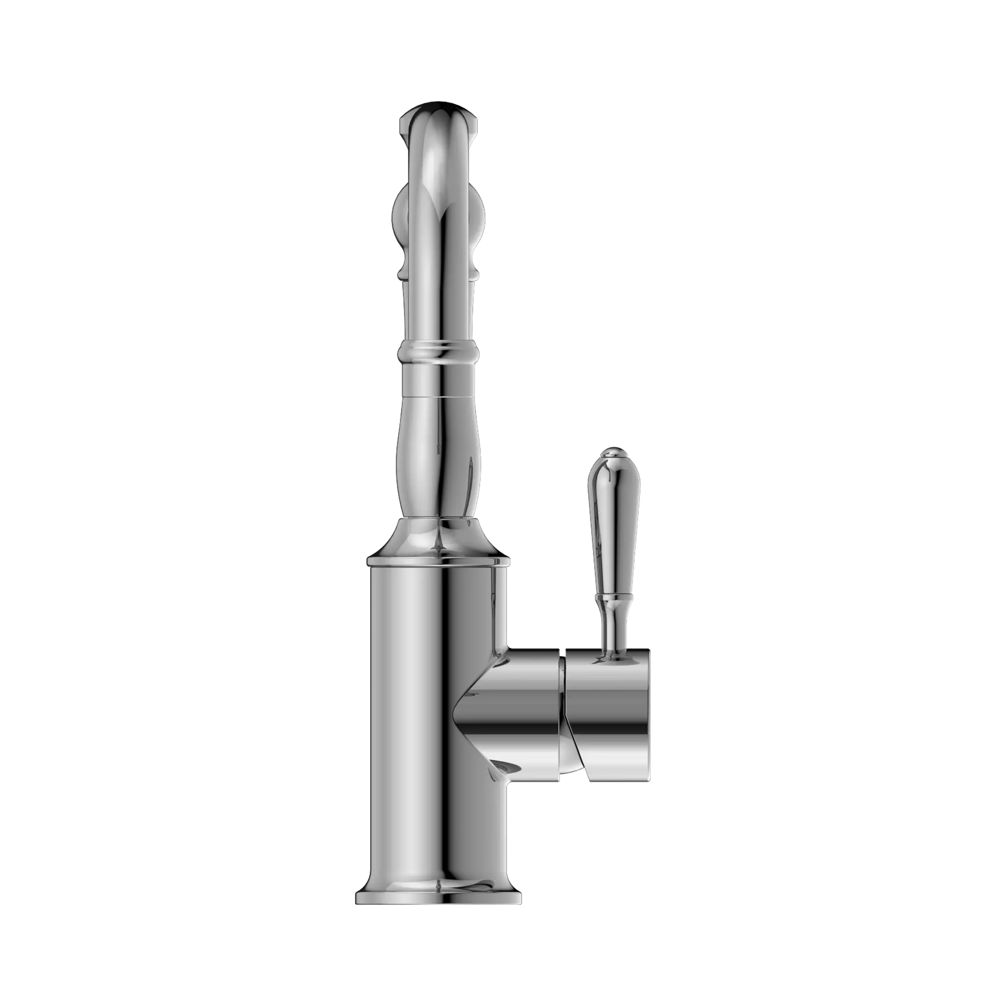 York Basin Mixer Hook Spout With Metal Lever