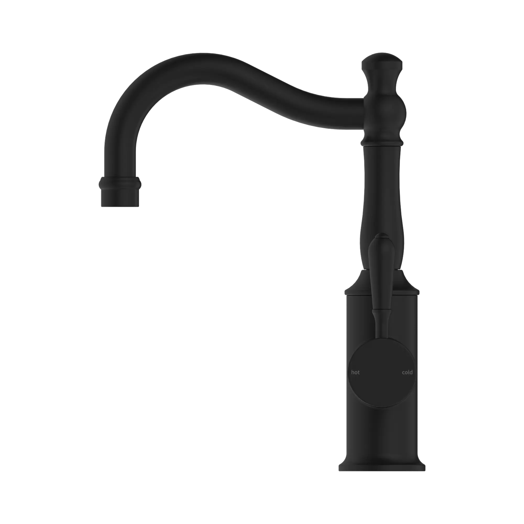 York Basin Mixer Hook Spout With Metal Lever