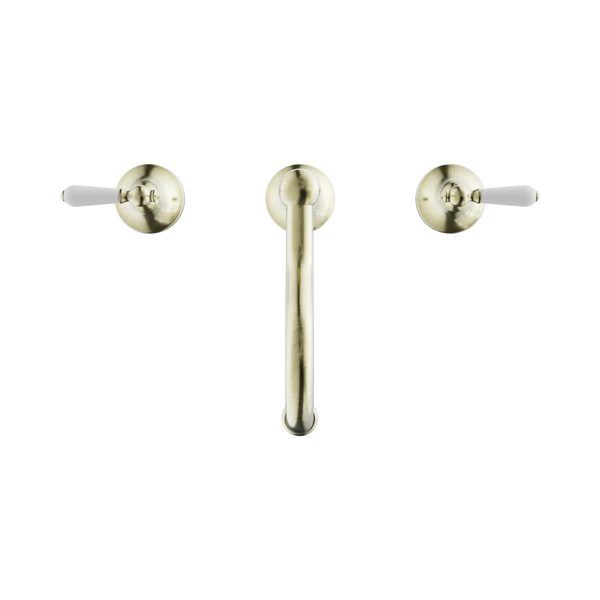 York Basin Set With White Porcelain Lever