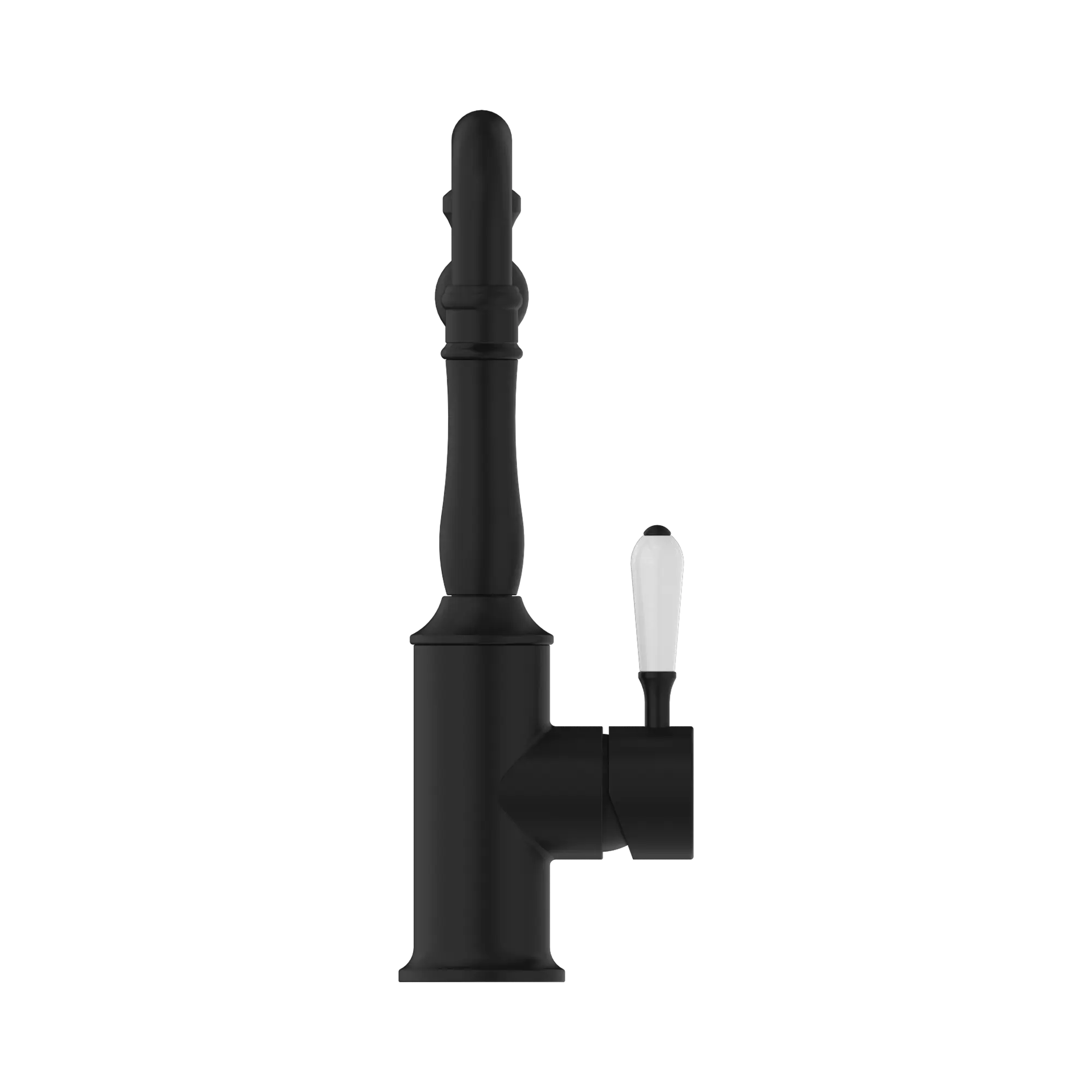 York Kitchen Mixer Hook Spout With White Porcelain Lever