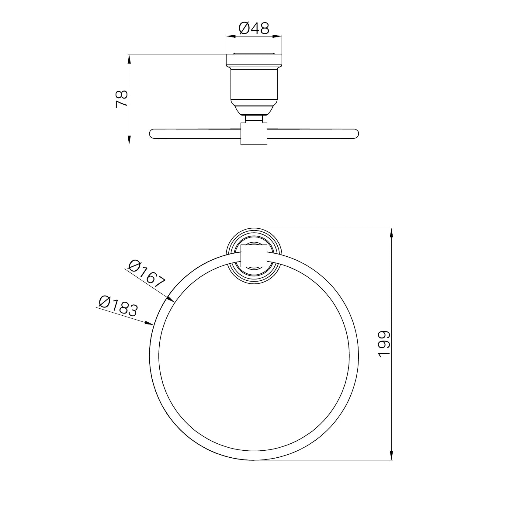 York Towel Ring