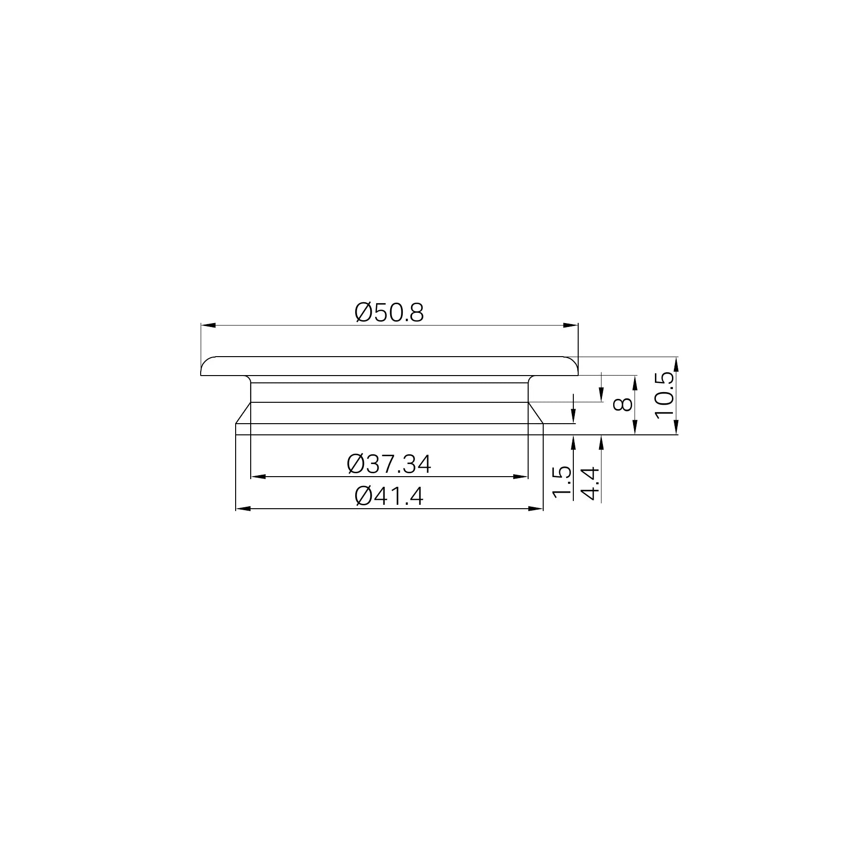 Mecca Care 32mm Grab Rail Cap