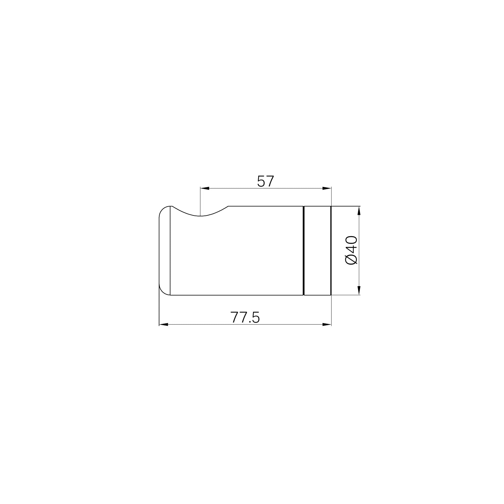 Right Bracket Set For Mecca Care 25mm Toilet Roll Rail