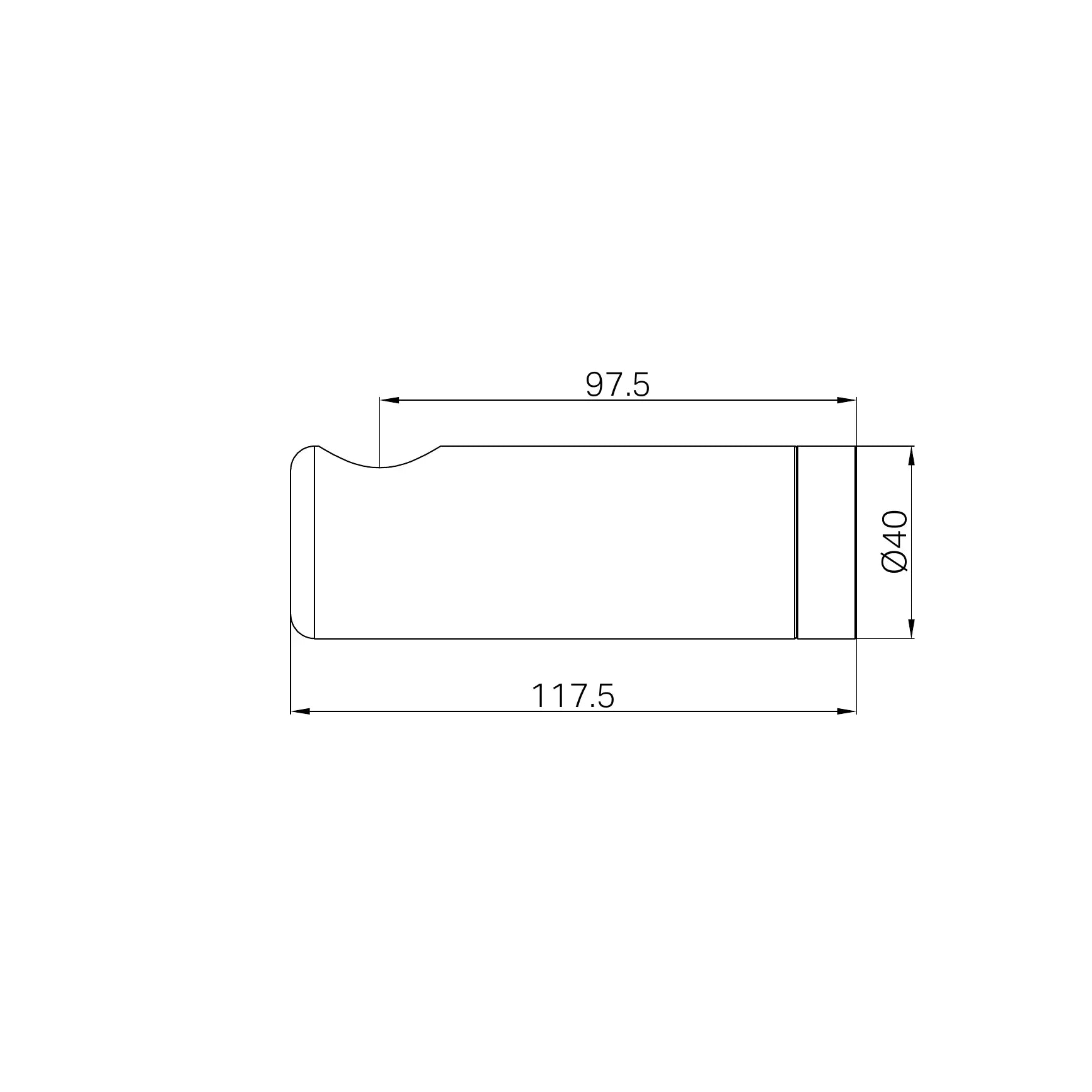 Right Bracket Set For Mecca Care 25mm Grab Rail With Shelf