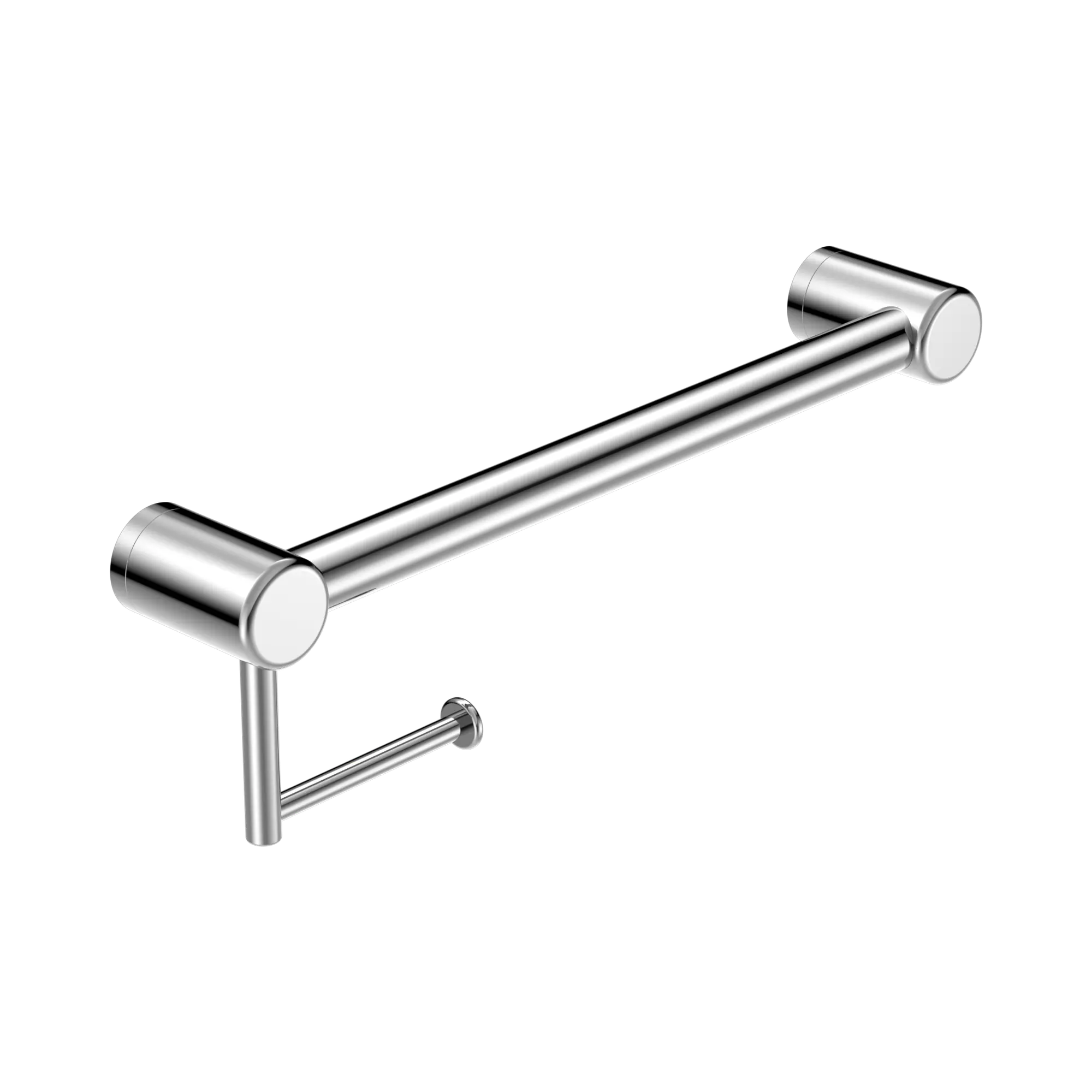 Mecca Care 32mm Grab Rail With Toilet Roll Holder 450mm
