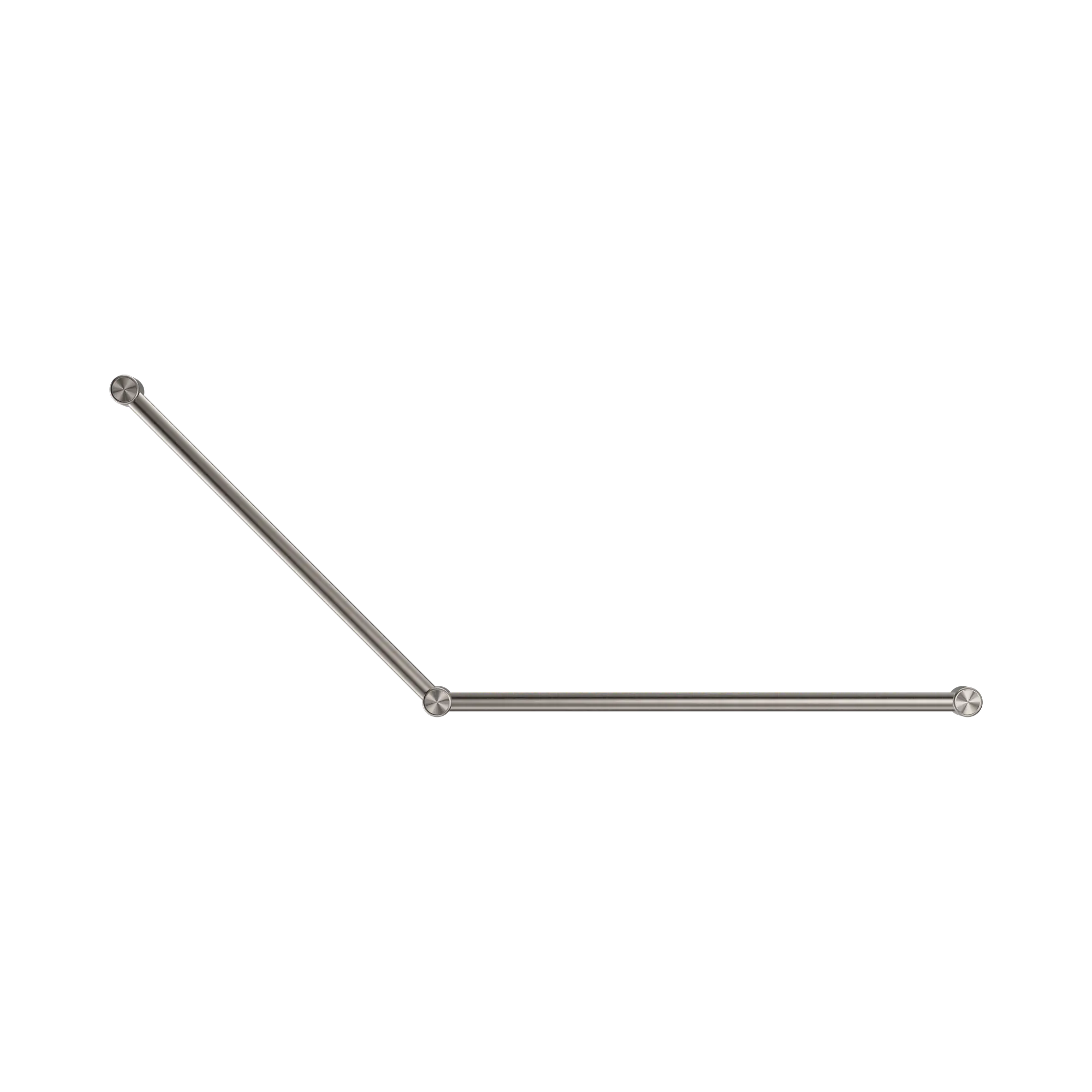 Mecca Care 32mm DDA Accessible Toilet Grab Rail Set 45 Degree 750X900mm