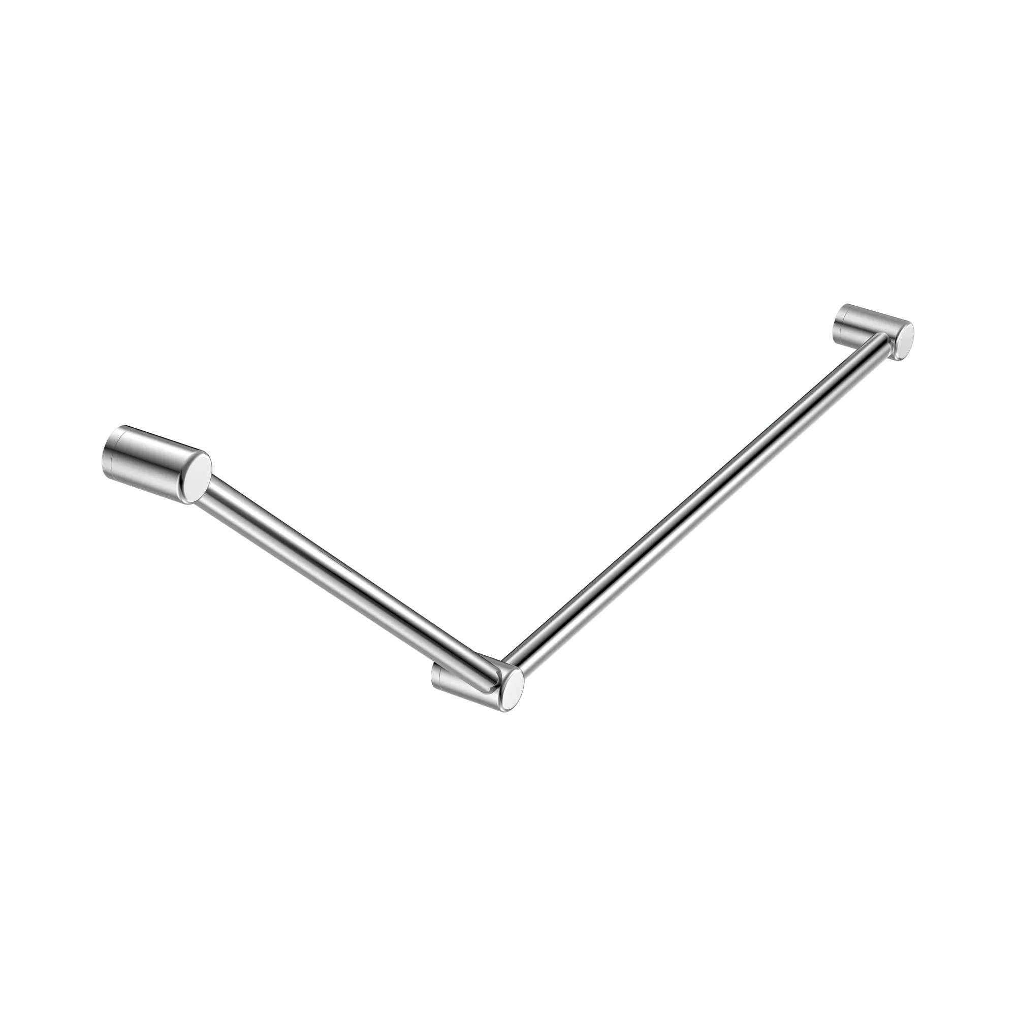 Mecca Care 32mm DDA Accessible Toilet Grab Rail Set 45 Degree 750X900mm