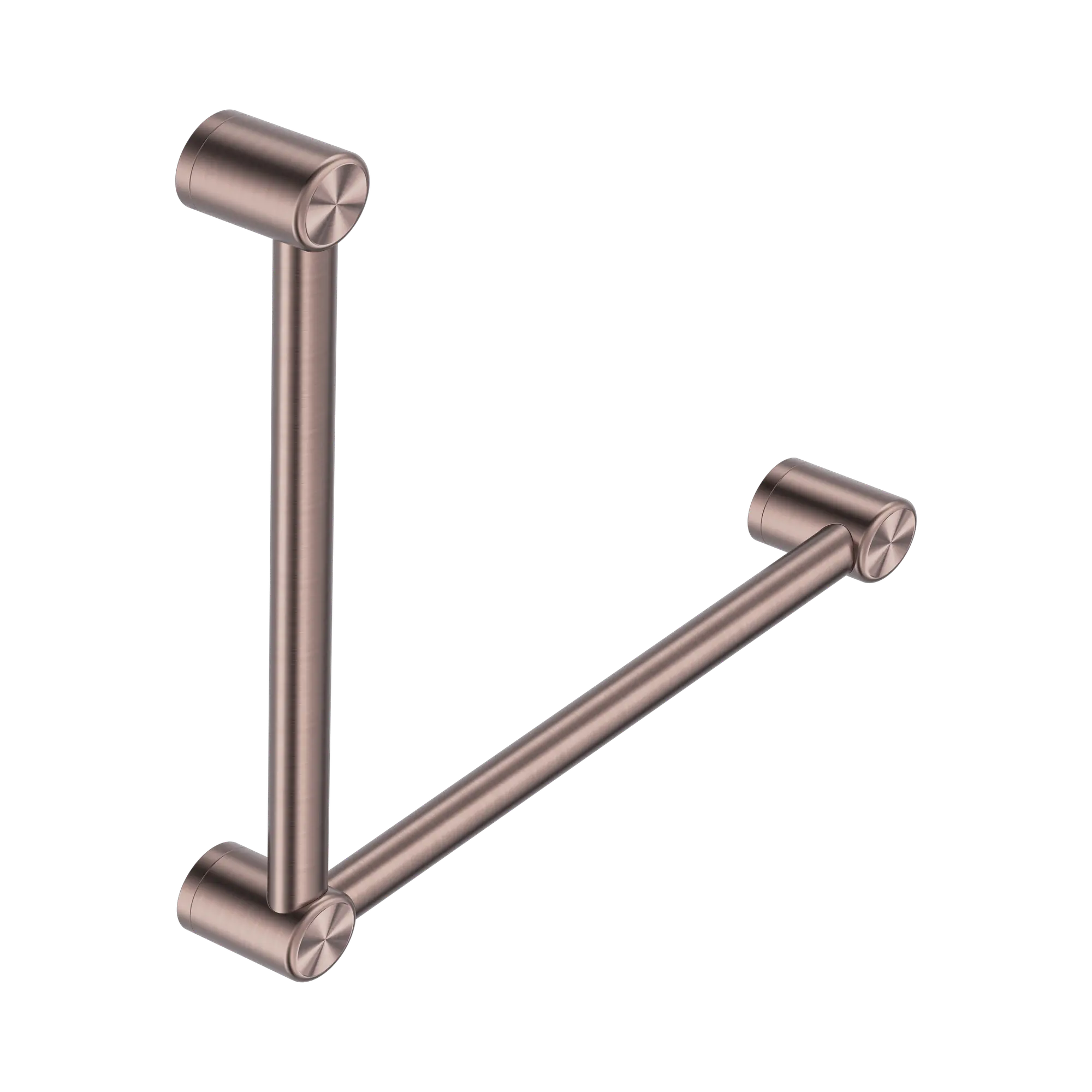 Mecca Care 32mm Ambulant Toilet Grab Rail 90 Degree 450X450mm