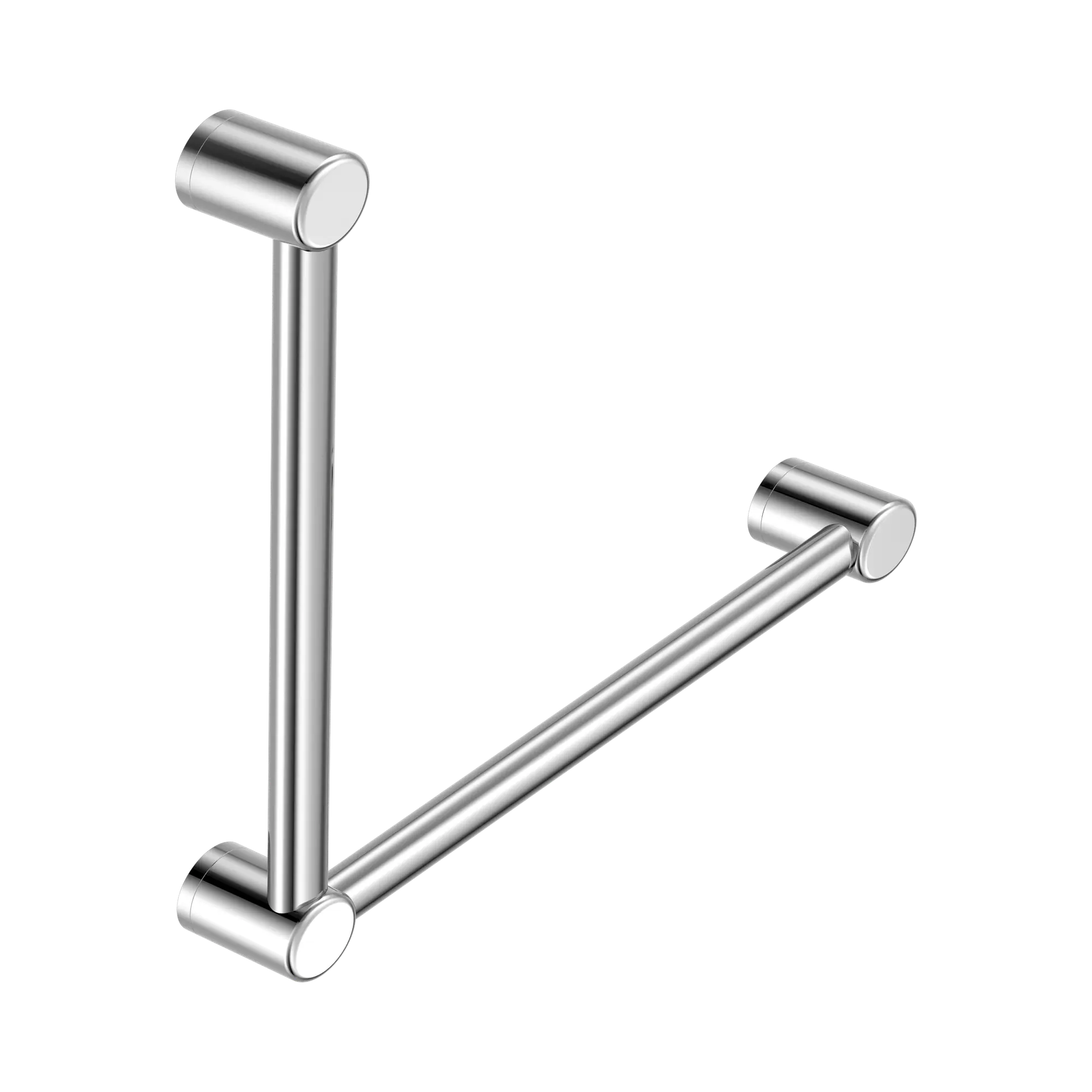 Mecca Care 32mm Ambulant Toilet Grab Rail 90 Degree 450X450mm