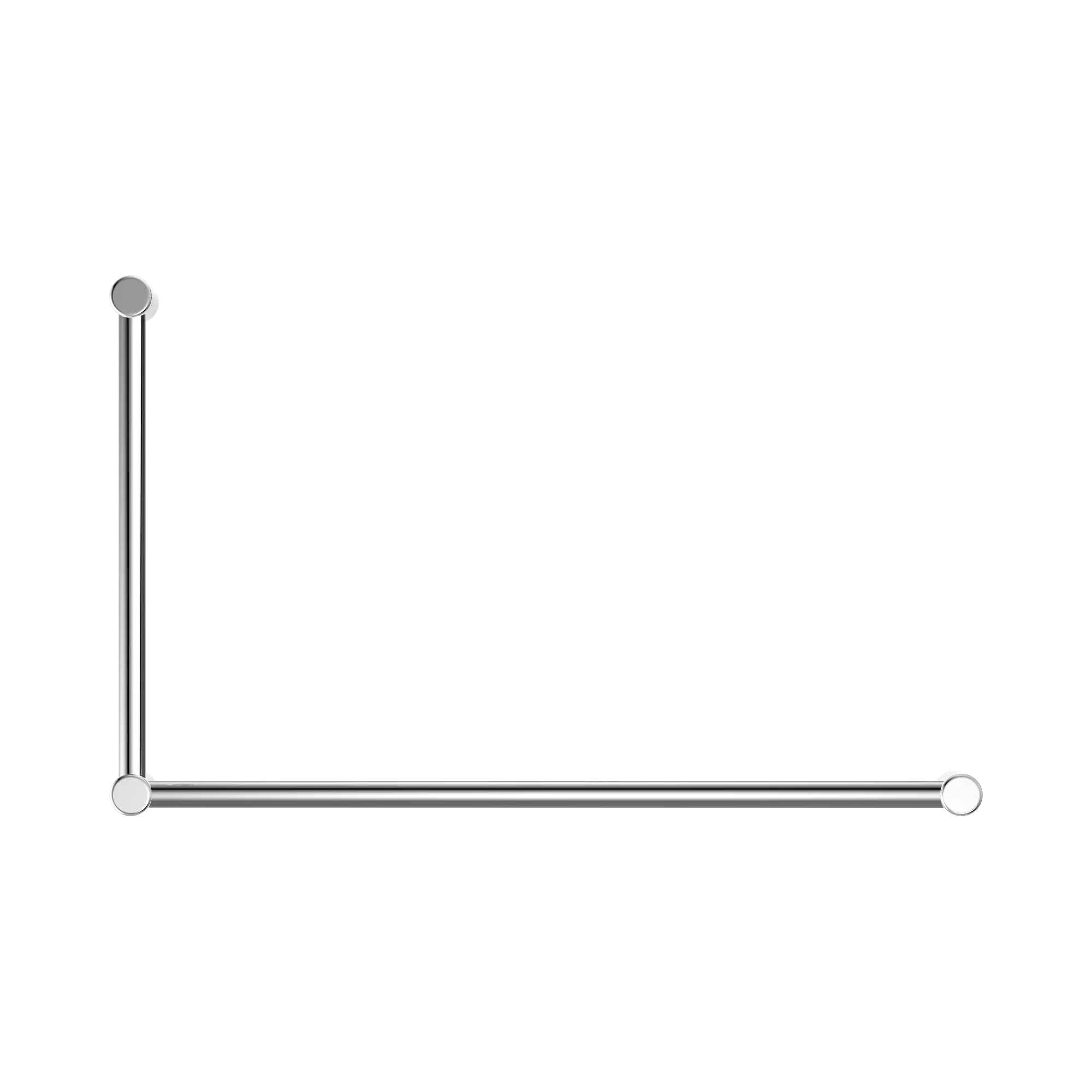 Mecca Care 32mm DDA Accessible Toilet Grab Rail Set 90 Degree 600X1000mm