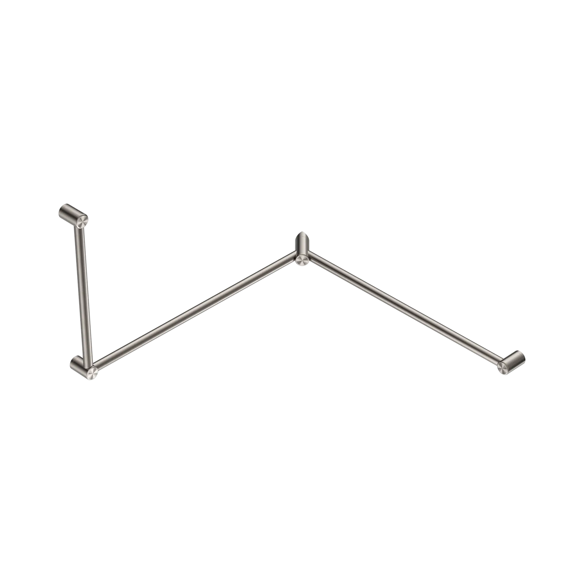 Mecca Care 32mm DDA Accessible Toilet Grab Rail Set 90 Degree Continuous 600X1065X1025mm
