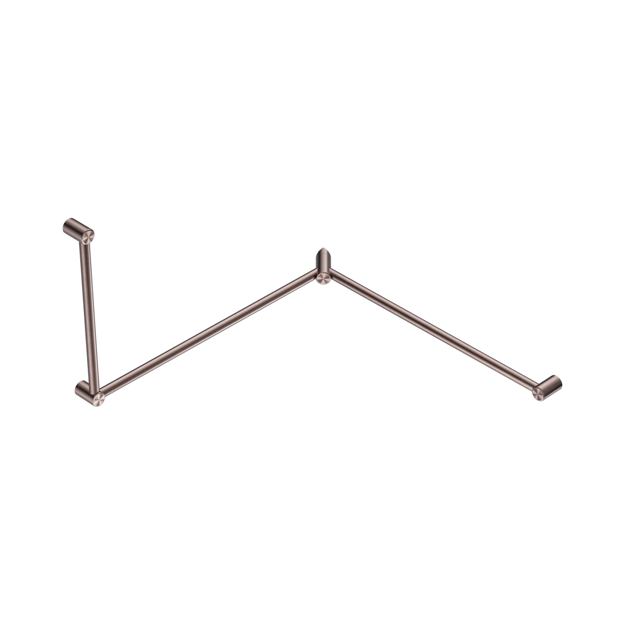Mecca Care 32mm DDA Accessible Toilet Grab Rail Set 90 Degree Continuous 600X1065X1025mm