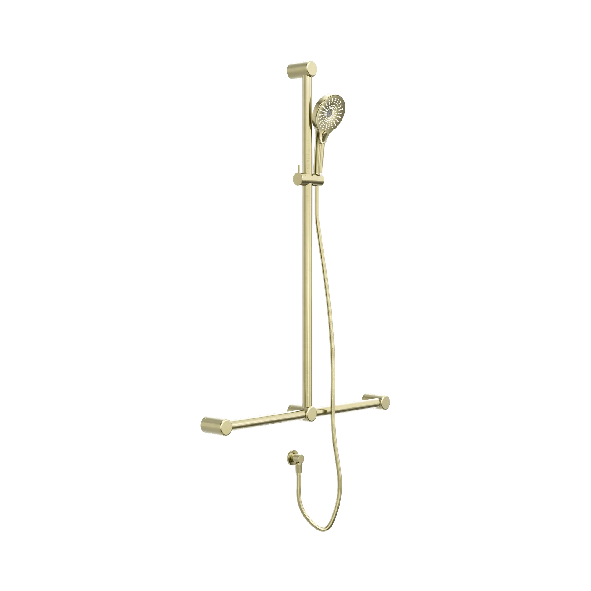 Mecca Care 32mm T Bar Grab Rail And Adjustable Shower Set 1100X750mm