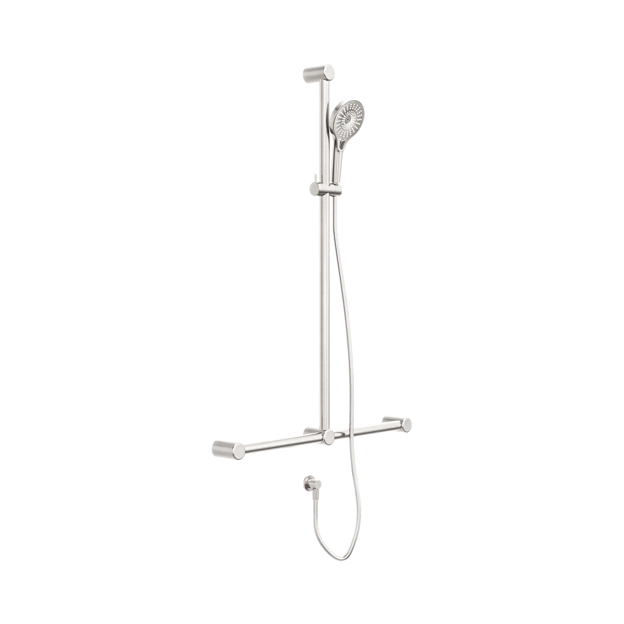 Mecca Care 32mm T Bar Grab Rail And Adjustable Shower Set 1100X750mm