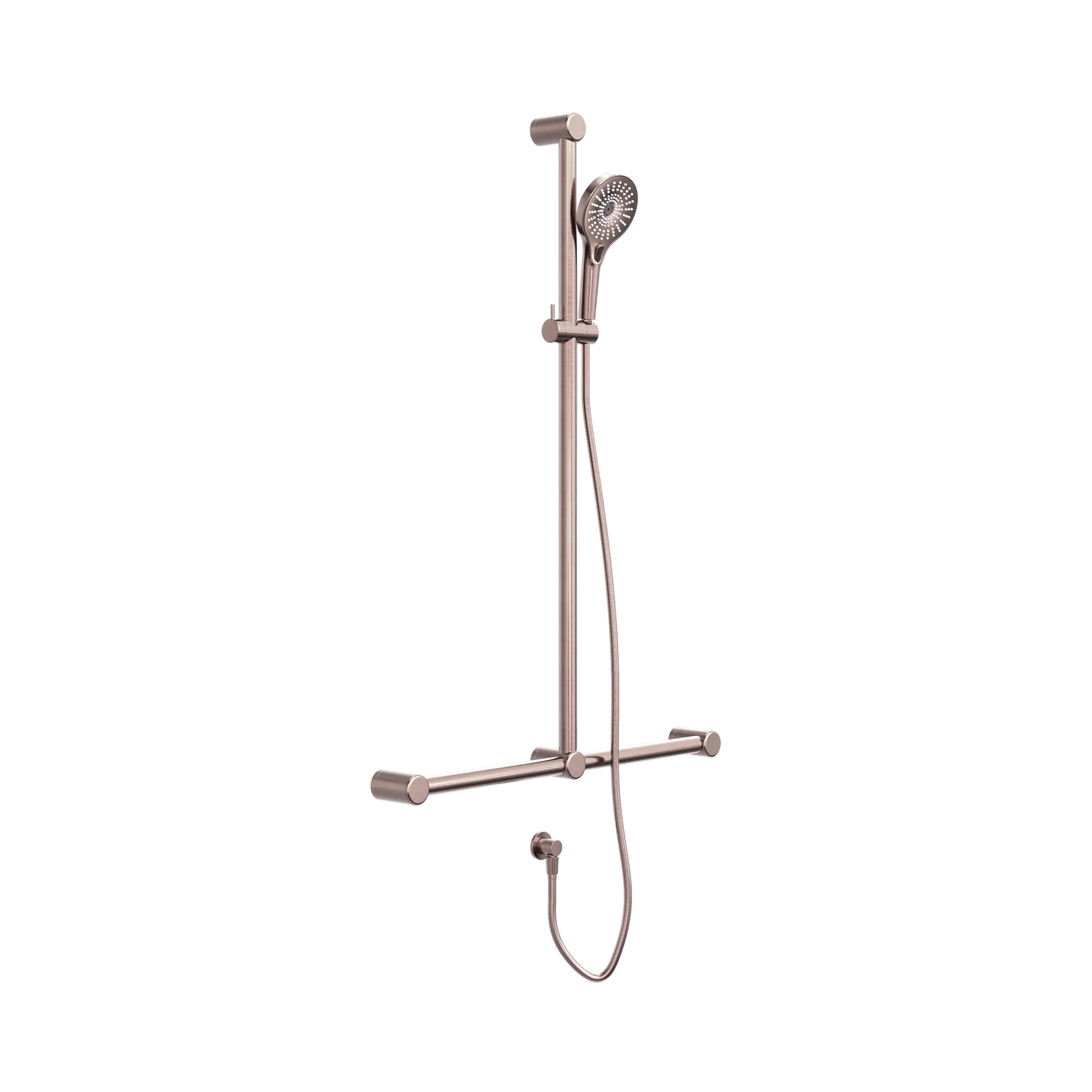 Mecca Care 32mm T Bar Grab Rail And Adjustable Shower Set 1100X750mm