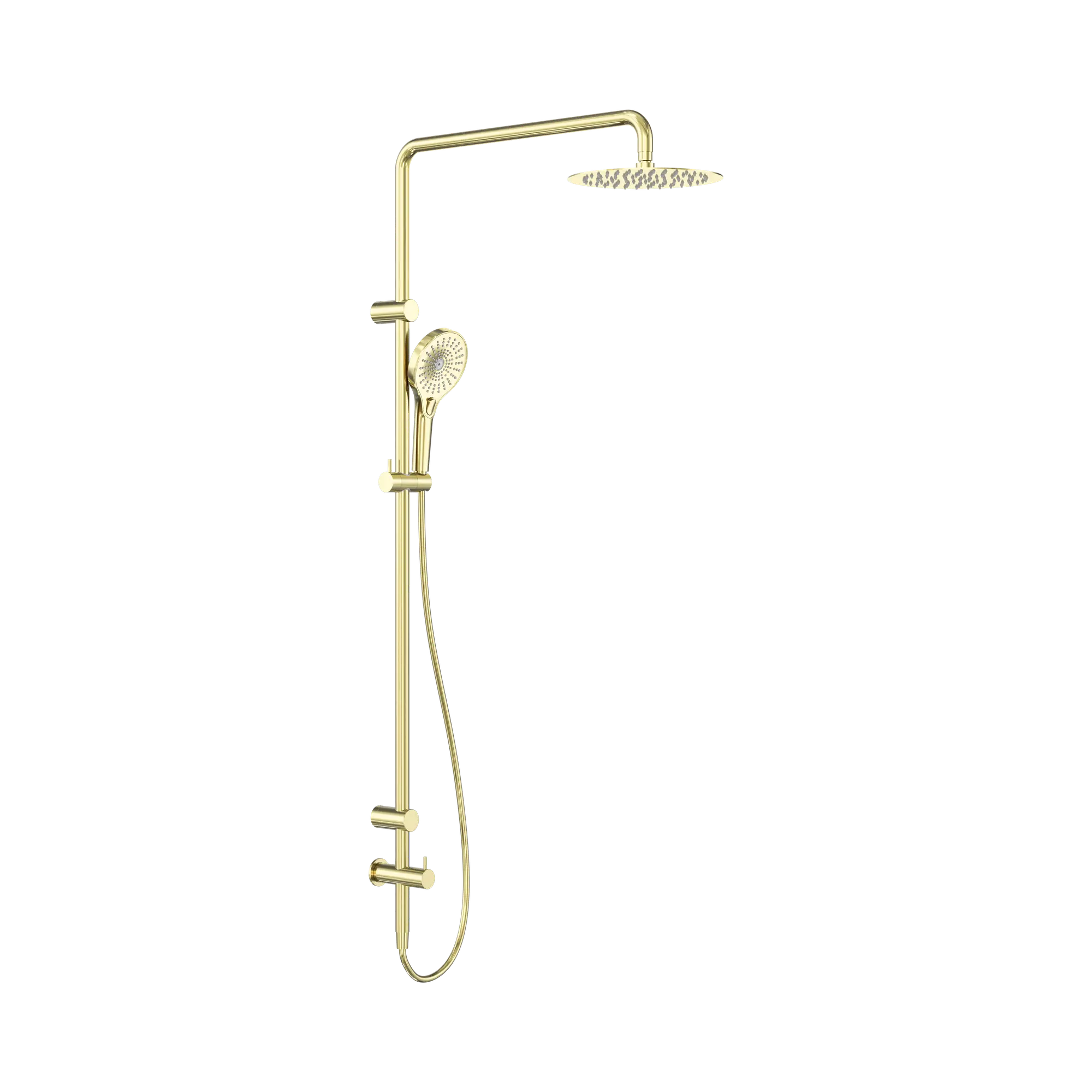Mecca Care 25mm Grab Rail Twin Shower Set - 600mm Arm