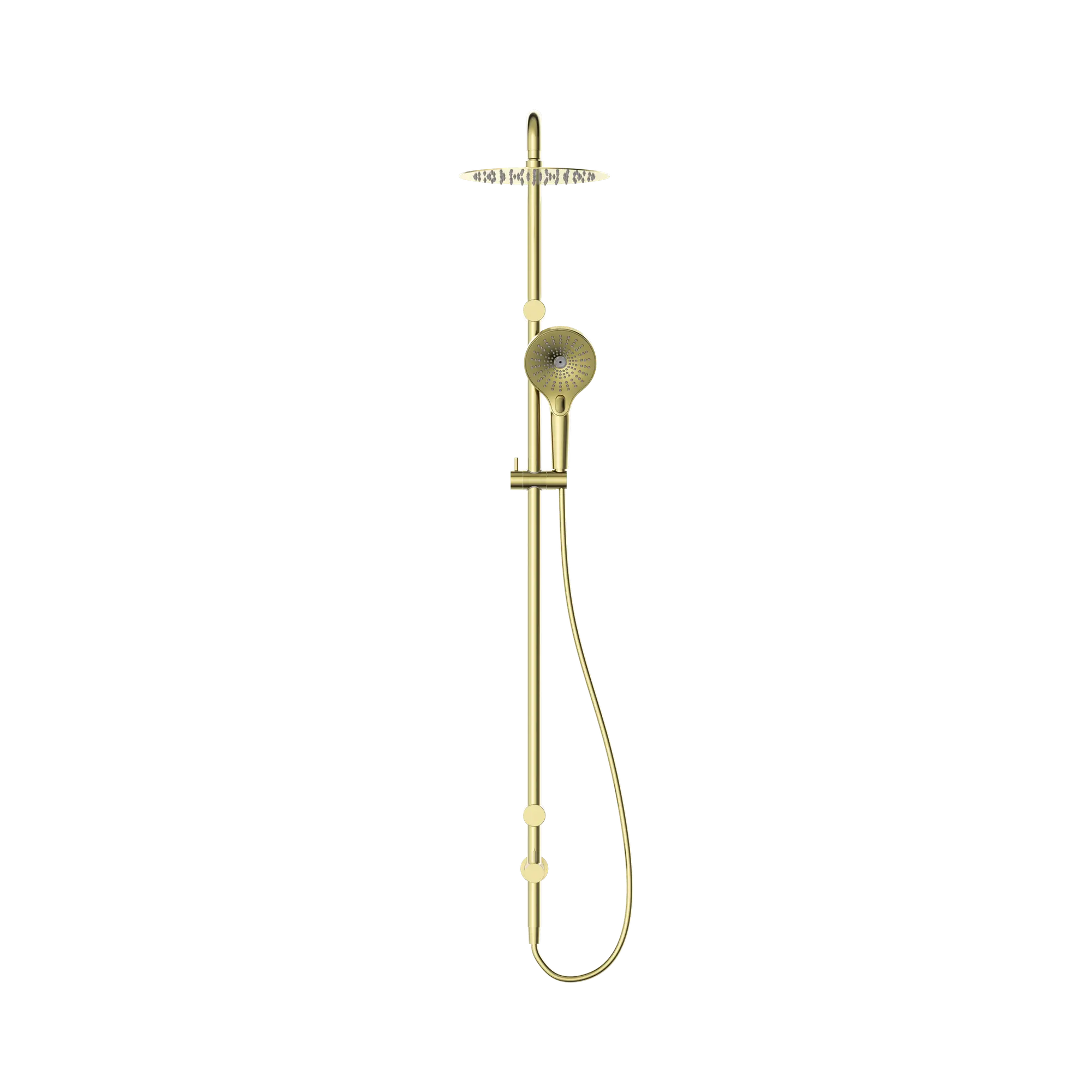Mecca Care 25mm Grab Rail Twin Shower Set - 600mm Arm