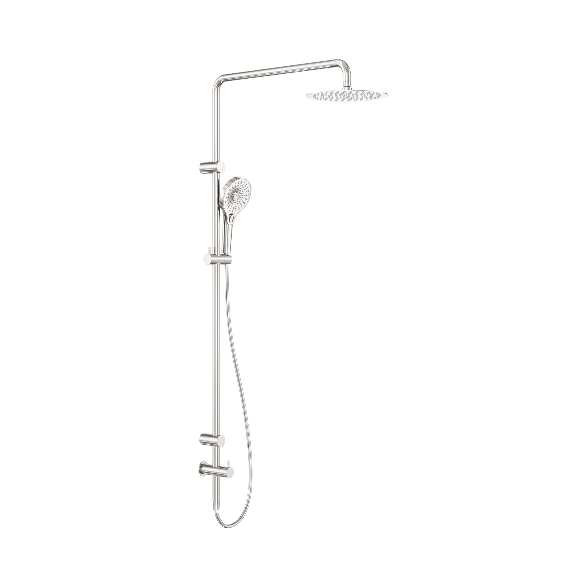 Mecca Care 25mm Grab Rail Twin Shower Set - 600mm Arm
