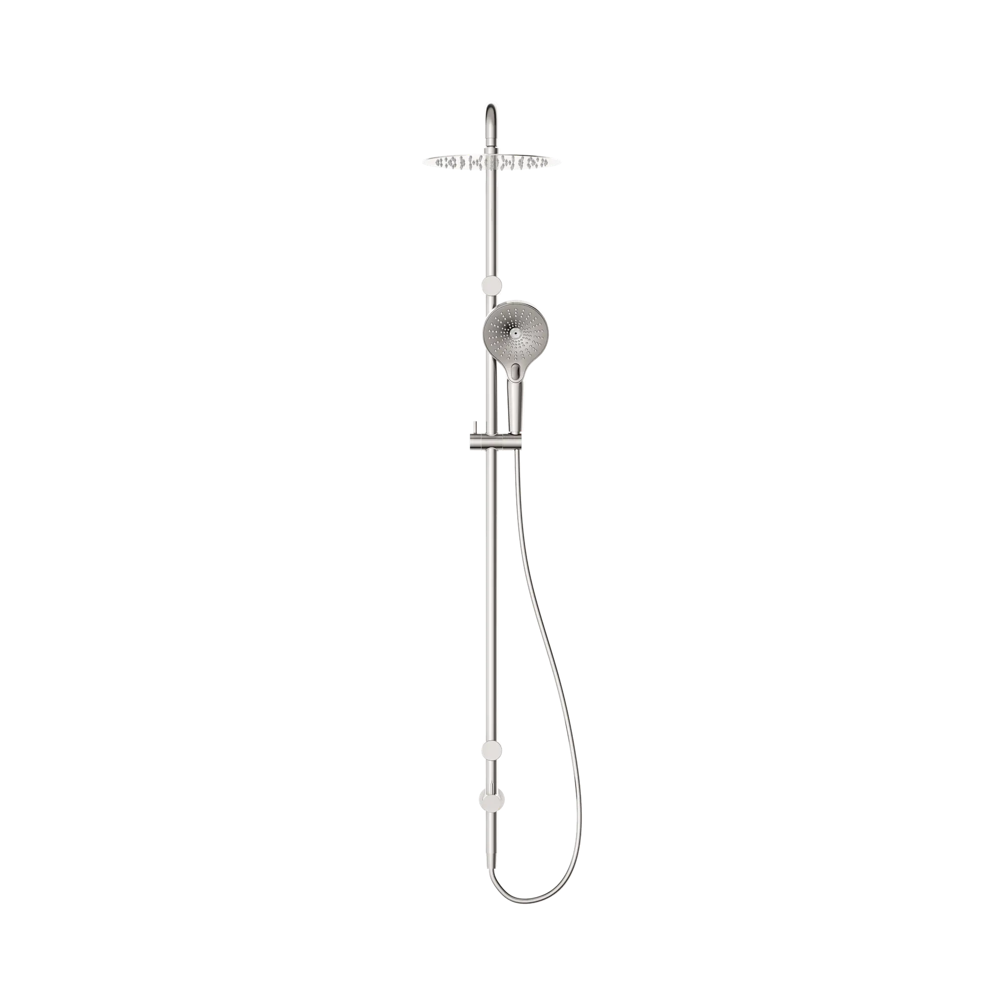 Mecca Care 25mm Grab Rail Twin Shower Set - 600mm Arm