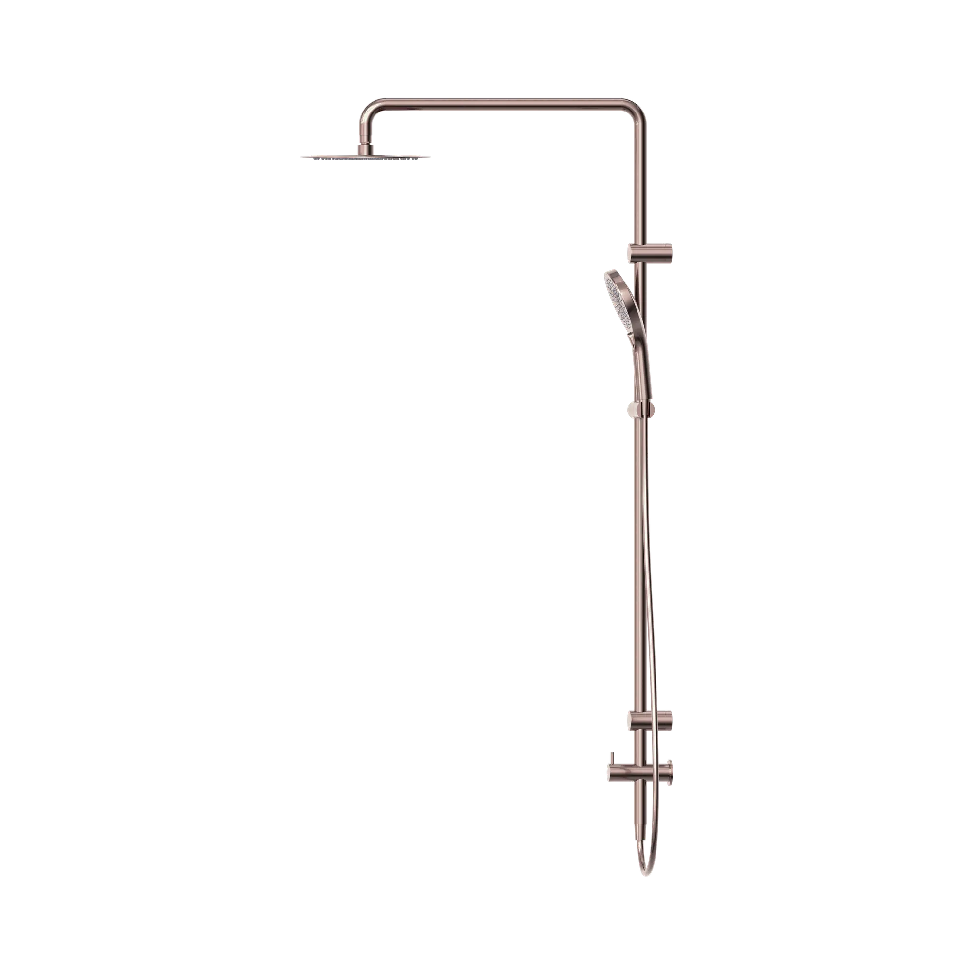 Mecca Care 25mm Grab Rail Twin Shower Set - 600mm Arm