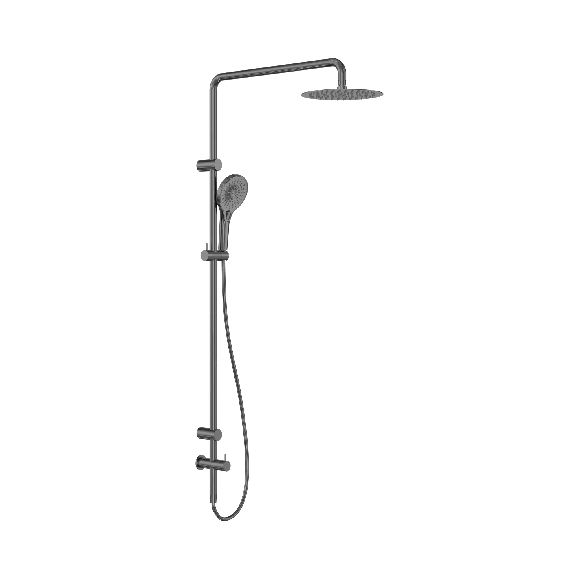 Mecca Care 25mm Grab Rail Twin Shower Set - 600mm Arm