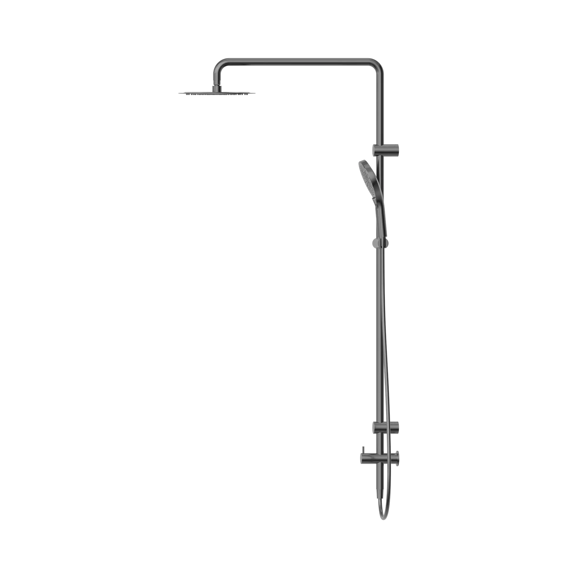Mecca Care 25mm Grab Rail Twin Shower Set - 600mm Arm