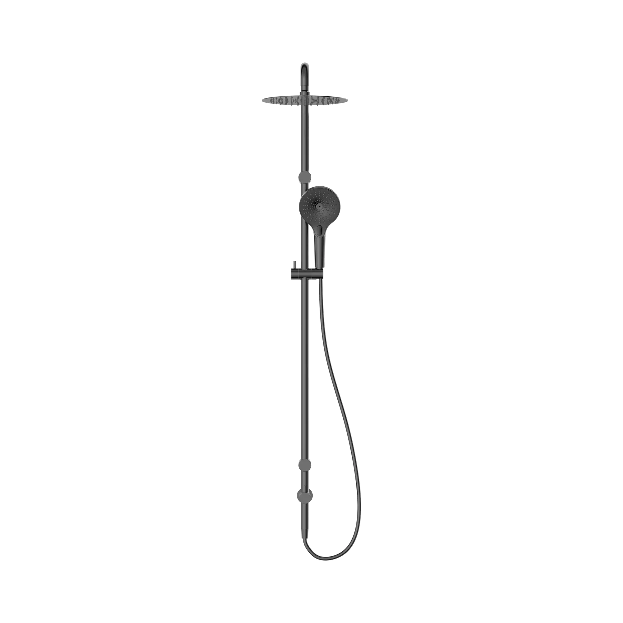 Mecca Care 25mm Grab Rail Twin Shower Set - 600mm Arm