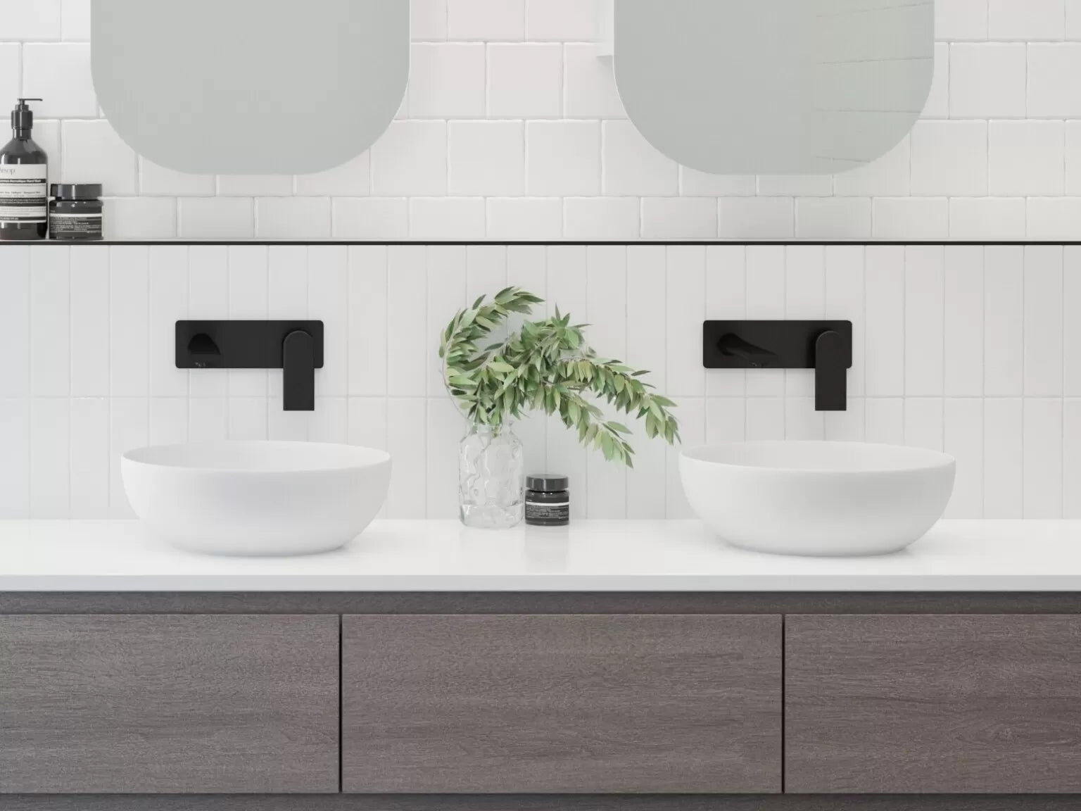 ESSIE Ceramic basin White Gloss, White Matt