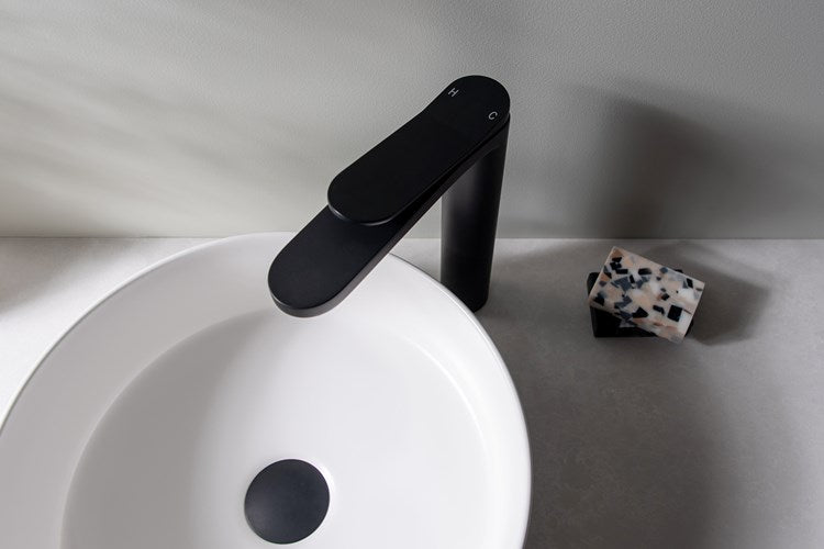 LILLY Extended Basin Mixer Chrome,Matte Black & Chrome, Matte Black