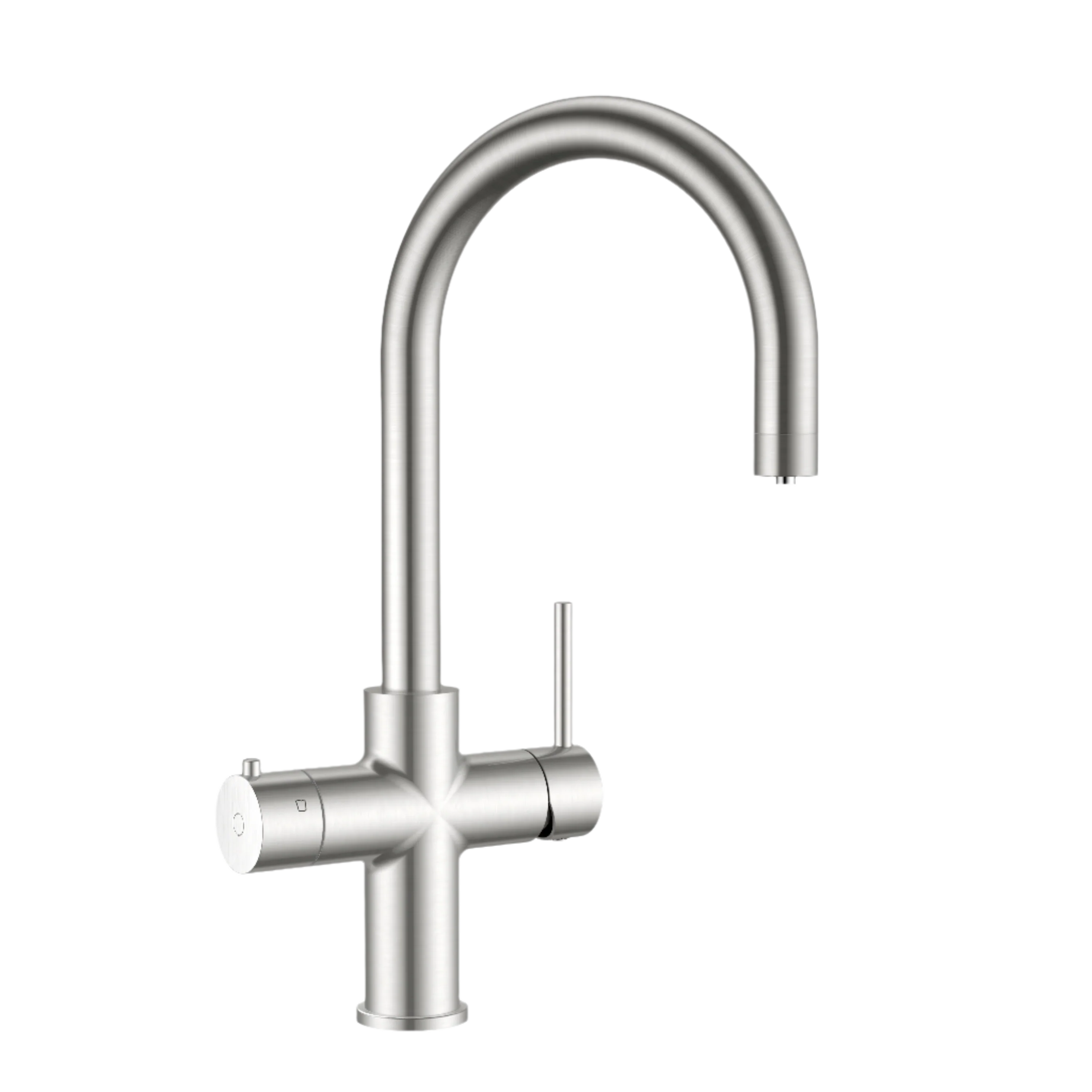Alia 4-in-1 Instant Hot and Cold Filtered Water Tap In Brushed Nickel,Matte Black,Brushed Gold,Gunmetal Grey With Filtered Boiling Unit, Filtered Boiling and Chilled Unit