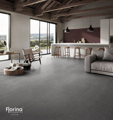 Q4-QZ1337 QUARRAZZO BASALT BLACK MATT 300X300