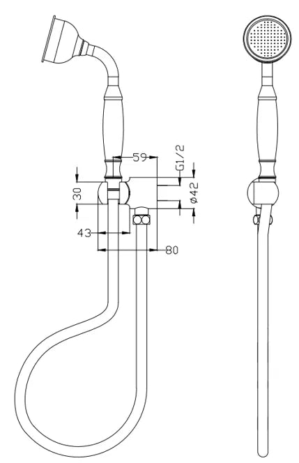 Mica Heritage Hand Shower
