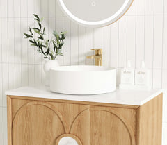 LAGUNA 750MM NATURAL AMERICAN OAK WALL HUNG VANITY