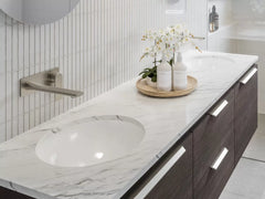 AVAL Under Counter Ceramic basin, White Gloss