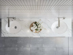 AVAL Under Counter Ceramic basin, White Gloss