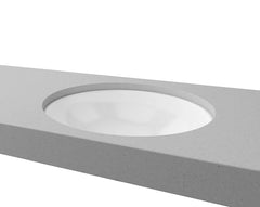AVAL Under Counter Ceramic basin, White Gloss
