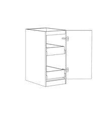 NOOSA LAUNDRY 415 WHITE BASE CABINET WITH INTERNAL DRAWER