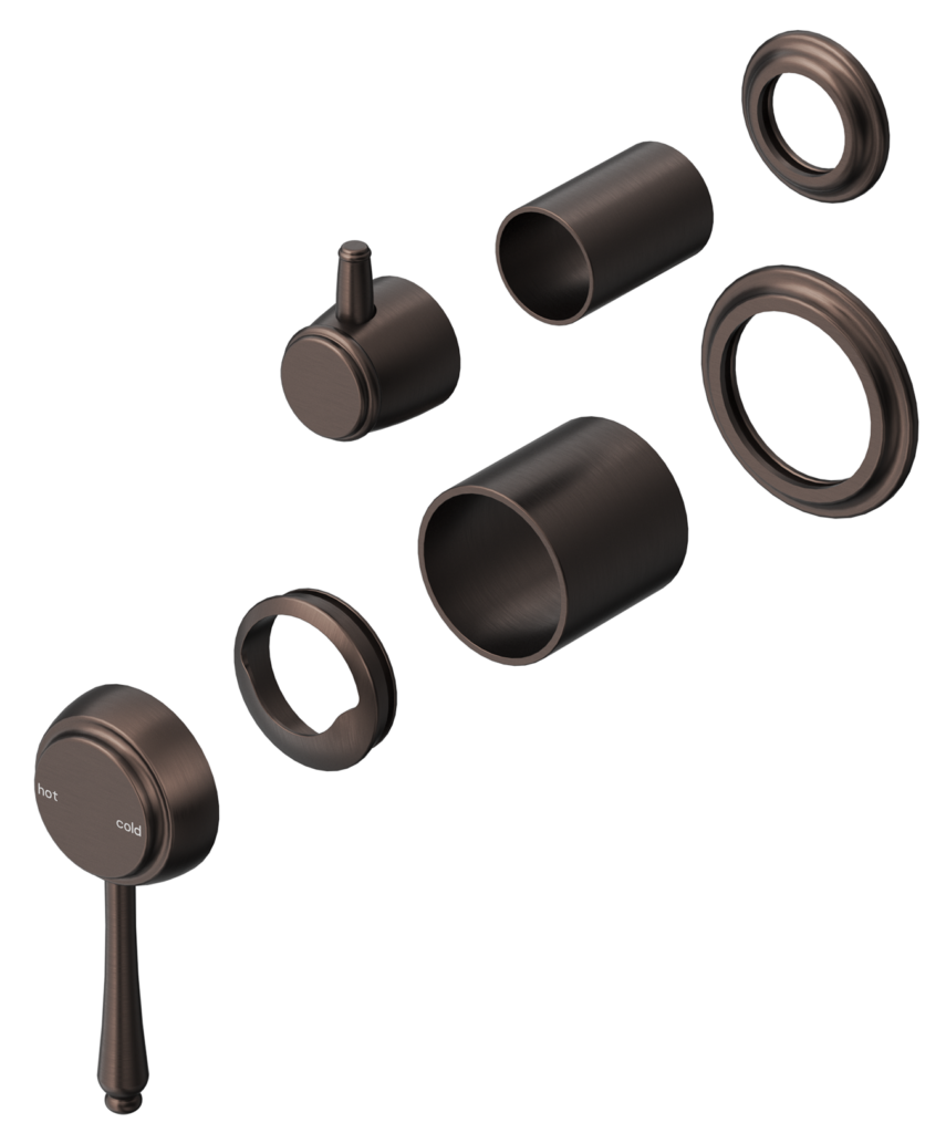 Mica Heritage Shower Mixer Diverter – TRIM KIT ONLY