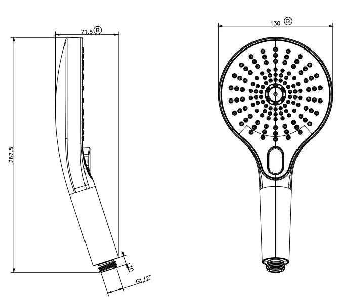 Mica Air Shower Handpiece