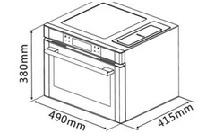 FREESTANDING COMBI STEAM OVEN - RED