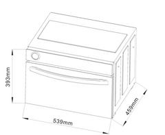 FREESTANDING STEAM OVEN - BLACK GLASS