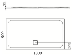 PIETRA Shower Floor Available In Custom Size, 900, 1000, 1200, 1400, 1600, 1800, & 2000