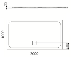PIETRA Shower Floor Available In Custom Size, 900, 1000, 1200, 1400, 1600, 1800, & 2000
