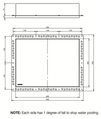 NOOK Shower Niche 400x300x90mm