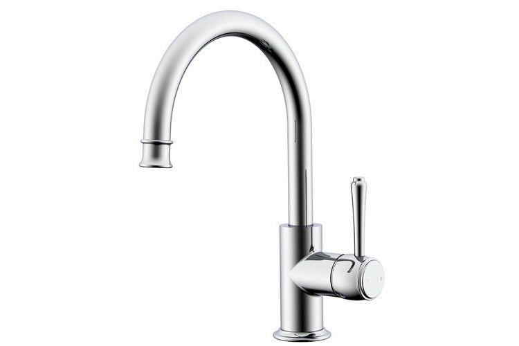 KOKO Gooseneck Basin Mixer Brushed Brass, Brushed Nickel, Brushed Copper, Matte Black, Chrome